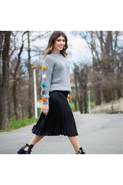 exclusives.ro Pulover - Rainbow Tassels - White - calduros - casual - oversized - scurt