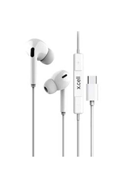 X.Cell Type-C Wired In Ear Stereo Headset HS103C, White