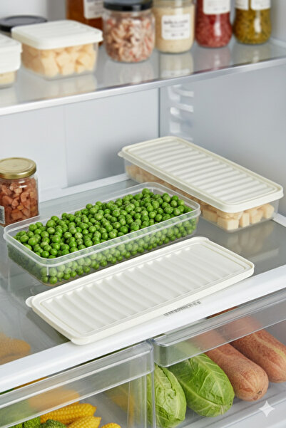 Orvila 24-Piece Transparent Storage Container Set Suitable for Refrigerator Freezer Organizer 8X2400 ml - 16X1200 ml