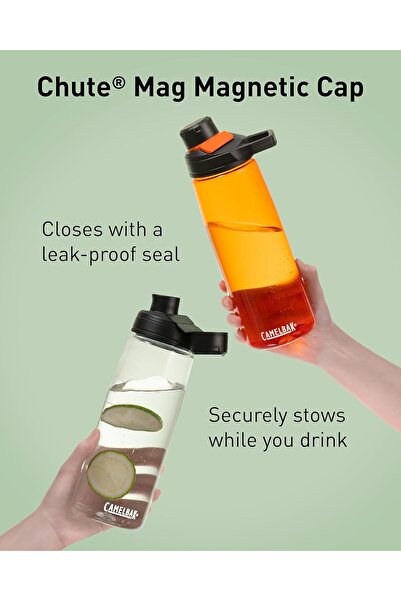 Camelbak Chute Mag Water Bottle, 32 oz, Clear, Plastic