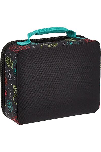 Thermos Standard Insulated Lunch Case, LDPE Lining, Space Graphics, Black