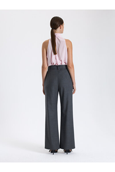 BAQA Belted Wide Leg Pants