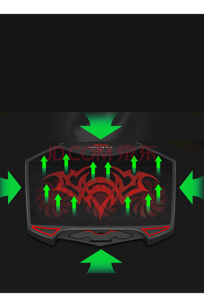 Sumkyle Notebook Computer Air-Cooled Three Fan Lighting Adjustable Angle Notebook Computer Cooler Fan