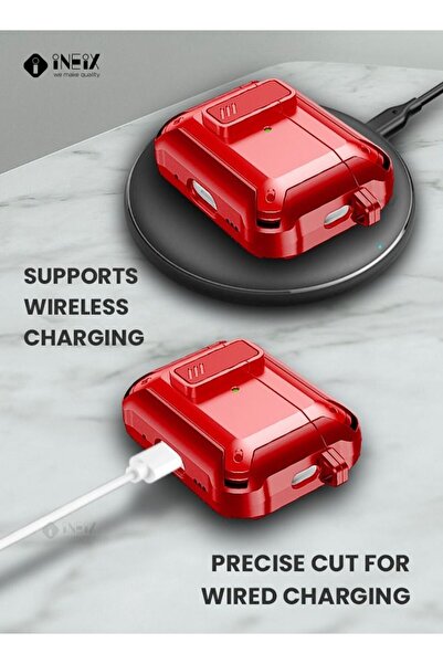 ineix Full Body Rugged Hard Shell Protective Shockproof Case for Apple Airpod Pro 2-2022