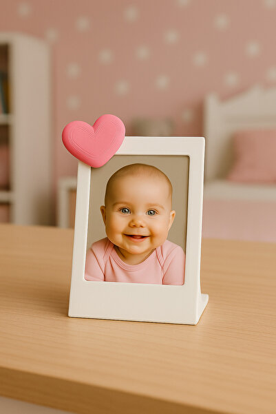 Root Made Heart Detailed Mini Instax Photo Frame Desktop Minimalist Decorative Vesical Frame