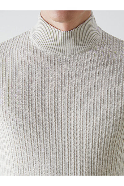 LC Waikiki Ανδρικό πλεκτό πουλόβερ με μακρυμάνικο λαιμόκοψη - W4M107Z8