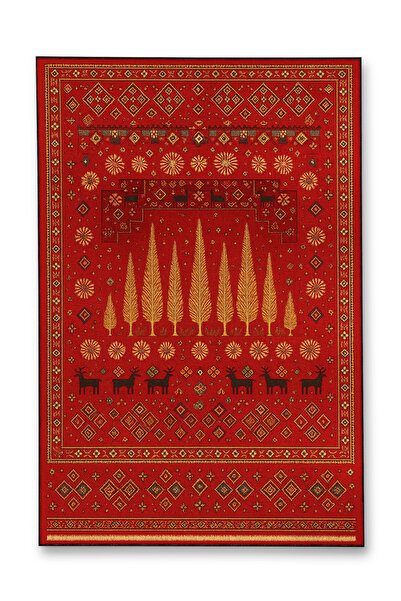 Rugs Modern Halı MOSSO Παραδοσιακό Θεματικό Σχέδιο Υφαντό Χαλί με Βάση Vintag...