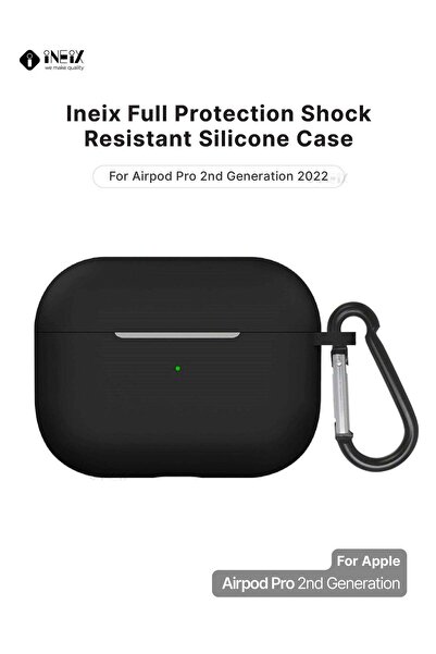 ineix غطاء حماية ناعم من السيليكون لسماعات Apple AirPods Pro (الجيل الثاني) 2022