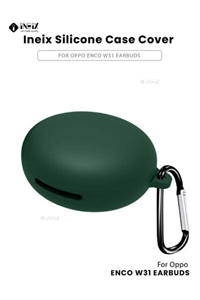 ineix غطاء سيليكون ناعم لسماعات Oppo Enco W31 اللاسلكية الحقيقية