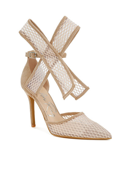london Rag Women Big Bow Detail Stiletto Sandals in Beige