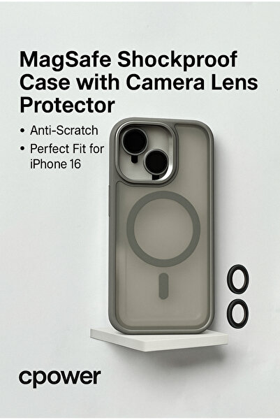 iPhone 16 Kılıfı, Kaliteli Kamera Lens Koruyucu Dahil, magsafe Uyumlu Darbe Dayanaklı, 4 Renk