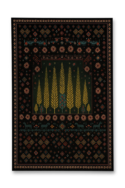 Rugs Modern Halı MOSSO Παραδοσιακό Θεματικό Σχέδιο Υφαντό Χαλί με Βάση Vintag...