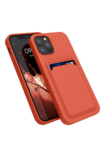 KWmobile Case for Apple iPhone 12/iPhone 12 Pro, Silicone, Red, 55112.76