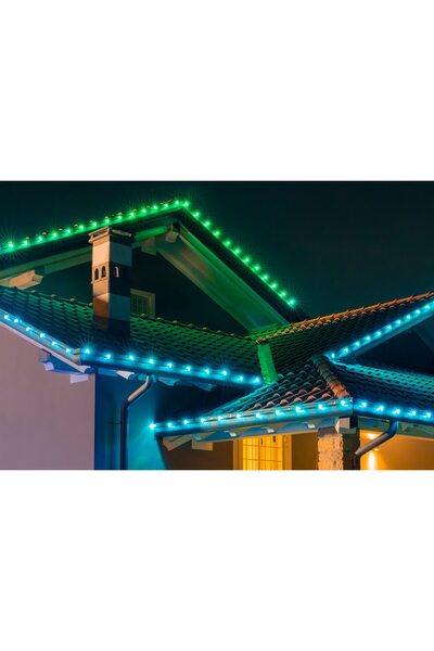 Twinkly Outdoor dimmable RGB LED installation C 9, 80 x RGB LEDs, 24.4 m, IP44, Wi-Fi, remote control