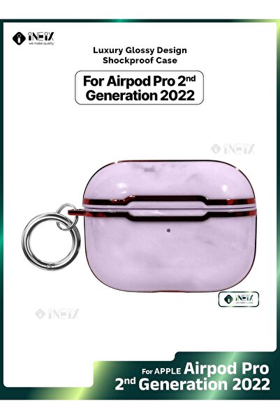 ineix جراب فاخر لامع مقاوم للصدمات لجهاز Apple Airpod Pro 2-2022