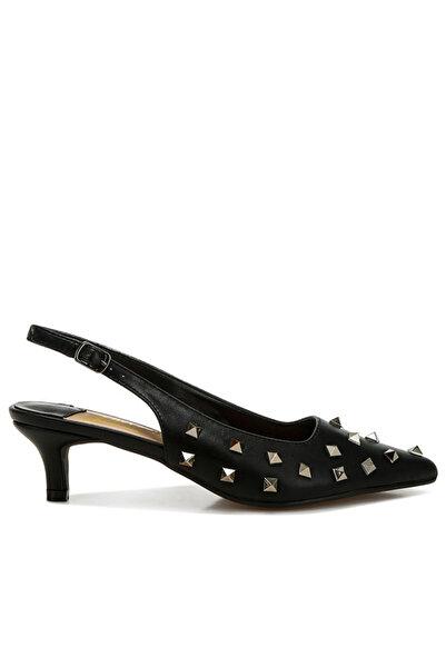 london Rag Women Stud Embellished Kitten Heels in Black