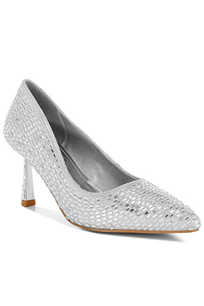 london Rag Women Rhinestones Embellished Pumps in Silver