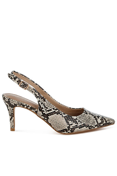 london Rag Women Slingback Stiletto Heel Sandals in Snake