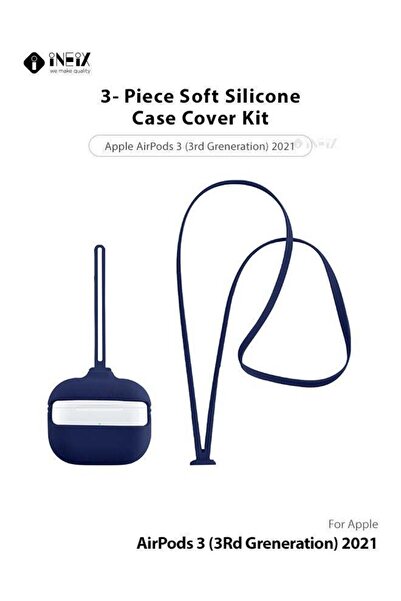 ineix 3-Piece Soft Silicone Case Cover For Apple AirPods 3 (3rd Generation) 2021