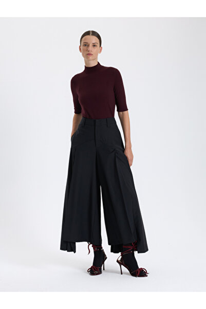 BAQA بنطلون أسود واسع الساق