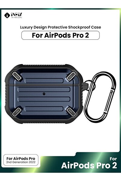 ineix جراب فاخر مقاوم للصدمات بتصميم فاخر لسماعات Apple AirPod Pro 2-2022