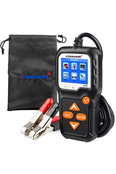 Other Konnwei KW650 LCD Battery Tester Digital Meter 6V 12V Polish Menu