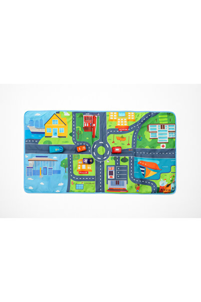 Factory Price Interactive Road Play Mat with Soft Toy Cars