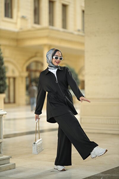 NS Moda Hijab Nature Set Black-Model 557