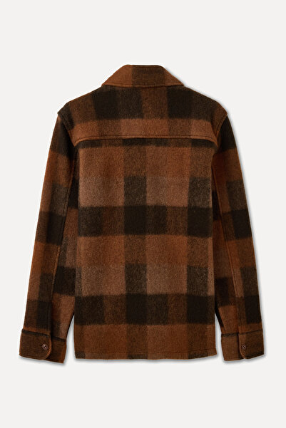 Mudo Comfort Fit Plaid Wool Blend Shirt Jacket