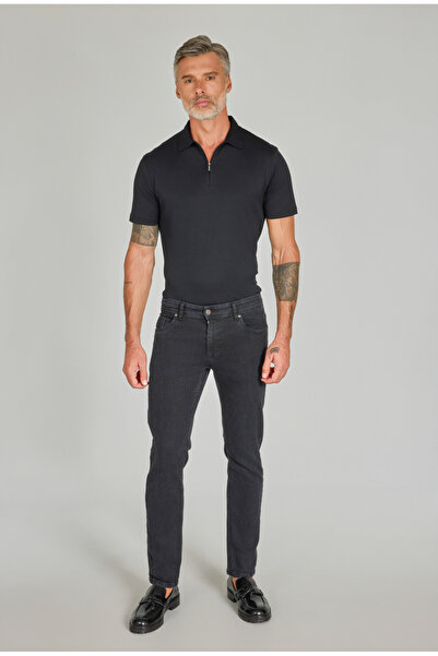 Bisse Antrasit Denim Pamuklu 5 Cepli Erkek Pantolon