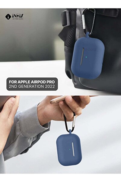 ineix غطاء حماية ناعم من السيليكون لسماعات Apple AirPods Pro (الجيل الثاني) 2022