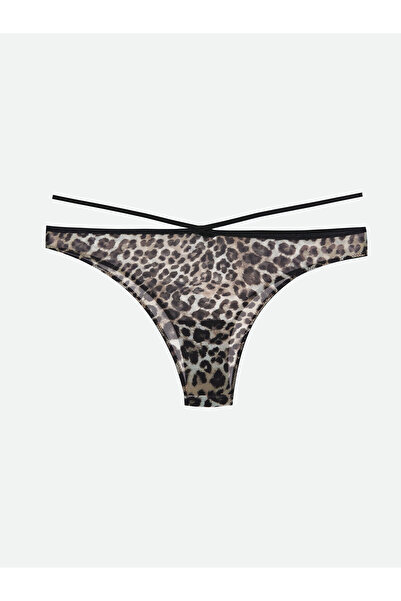 LC Waikiki Φανταχτερό βραζιλιάνικο εσώρουχο με λεοπάρ