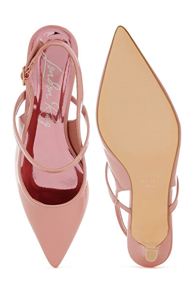 london Rag Women Kitten Heel Slingback Sandals in Pink