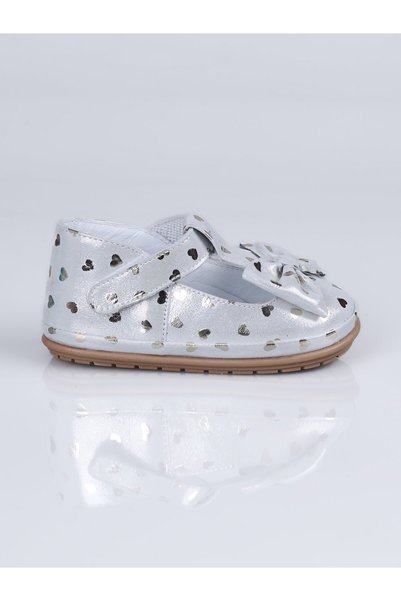 Sibel 6010 Genuine Leather First Step Shoes-Gold - 21