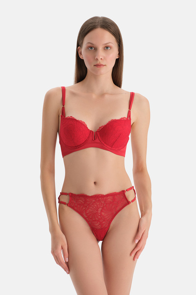 Dagi Sutien cu detaliu din dantela rosie