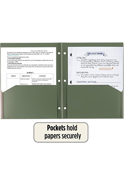 Generic Five Star Recycled Plastic 3-Ring Folders with Pockets (Pack of 4)