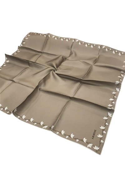 Armine Eșarfă de mătase Nostalgia - 8553-86 Mink Twill