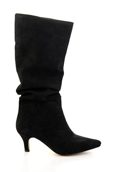 Bambi Siyah Kadın Çizme K03138060272