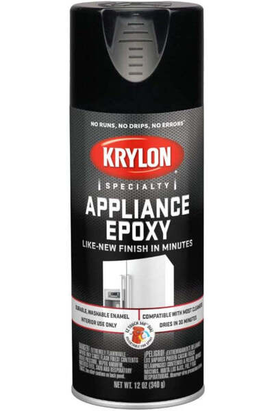 Krylon طلاء بخاخ إيبوكسي للأجهزة - 340 جرام - أسود