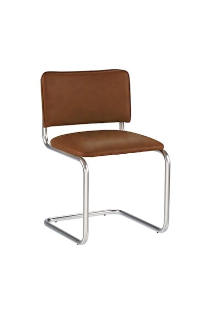 Ergonica Scaun de vizitator MURIELLO, piele ecologică cupru