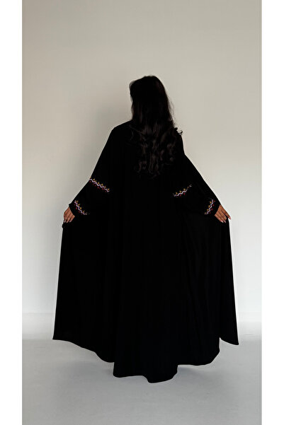 AYA - MW1750 - Crepe abaya with added hand embroidery