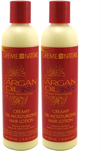 Creme of Nature لوشن كريمي مرطب للشعر بزيت الأرغان لاستعادة الرطوبة والنعومة ...