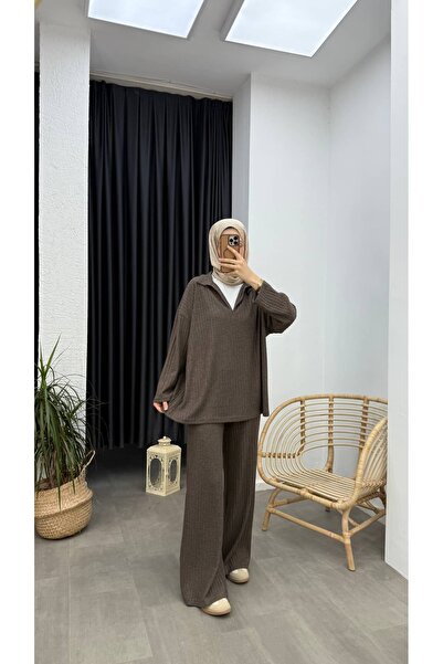 Minharir Zela Ribbed Knit Corded Fabric Set