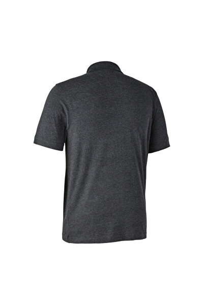 Deerhunter Gunnar Polo Shirt, Dark Grey Melange