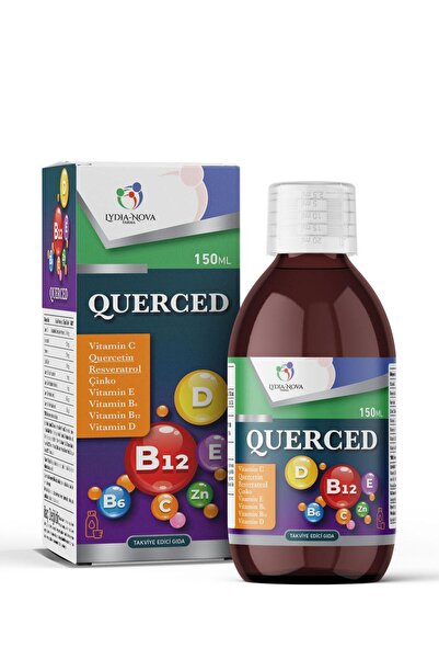 QUERCED Quercetin,resveratrol ve multivitamin içeren çilek aromalı şurup