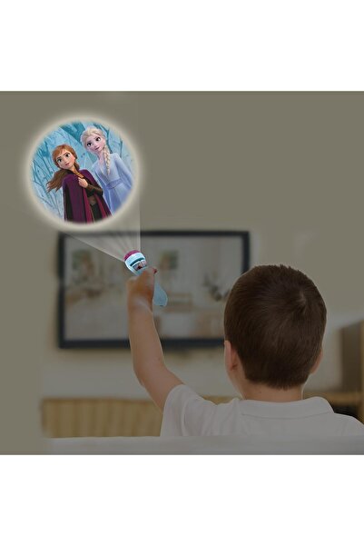 LEXIBOOK Story Projector Lamp (Frozen) with 3 Discs (24 Images) - LTC050FZ, Plastic, White