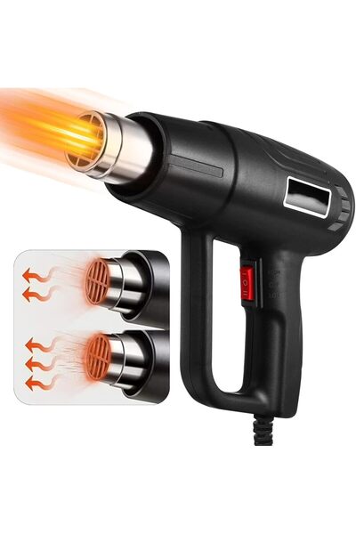 HavenPlus مسدس حراري كهربائي بقوة 1500 واط - درجة حرارة مزدوجة 300 درجة مئوية...