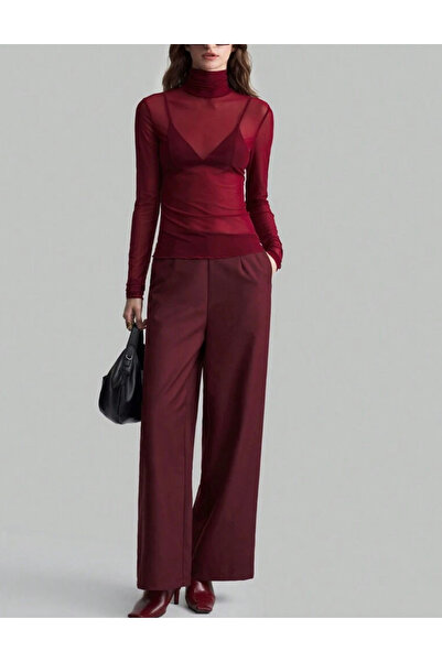 Sheya Shein blouse, cherry red