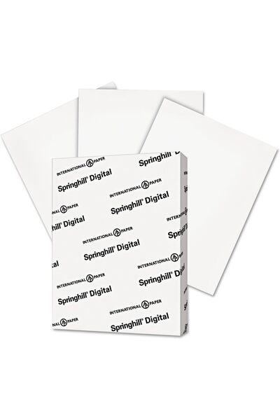 genernic Springhill White Cardstock 8.5x11in 110 lb (199 gsm) 250 Sheets