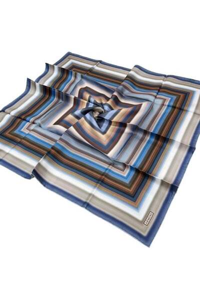 Armine وشاح حريري نوستالجيا - 8237-31 قماش قطني نيلي